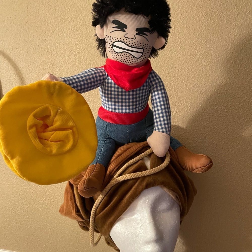 Dog Costume Ride em Cowboy size Large!
